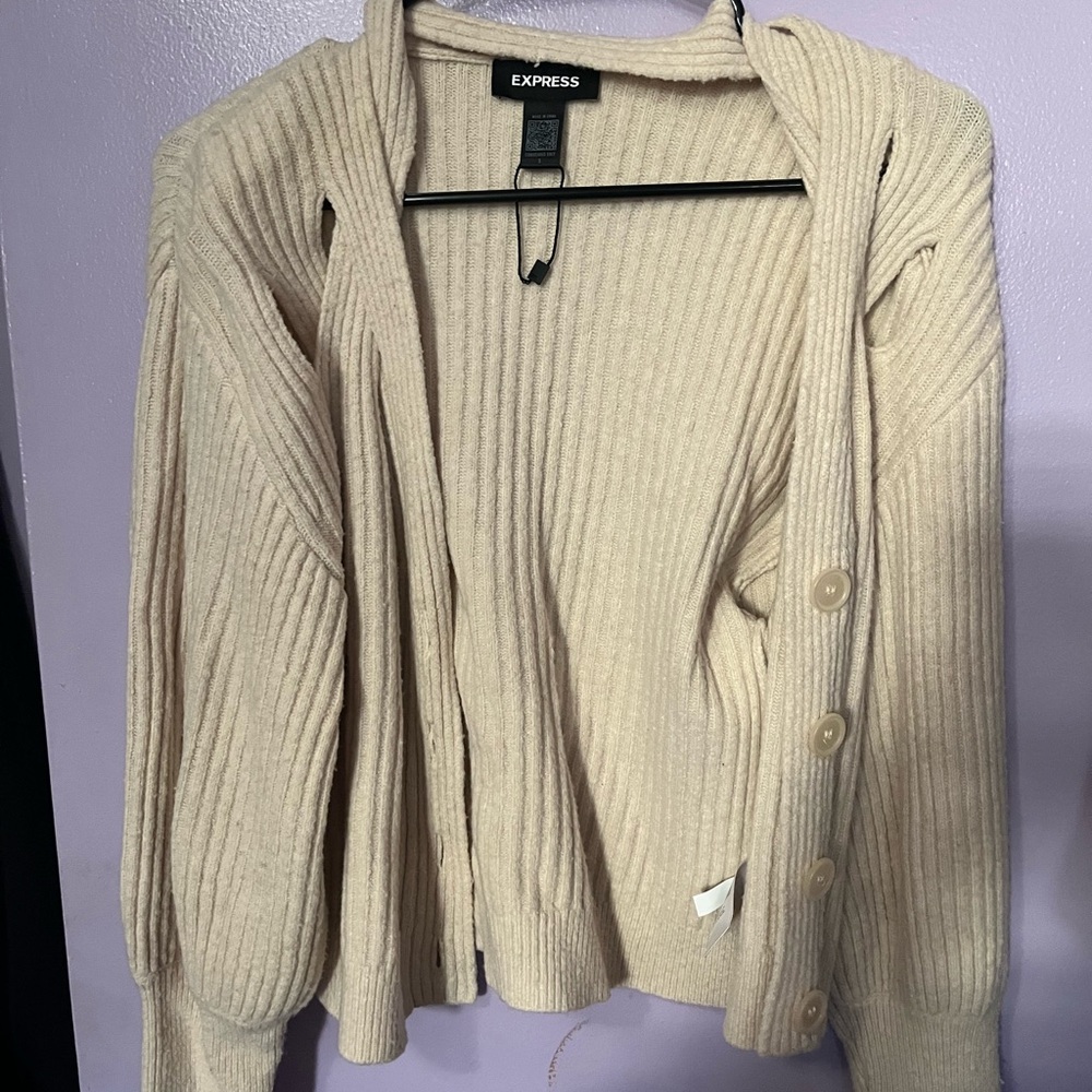 Express Women's Cream Sweater